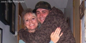 Carlene Cross with her son Jason.