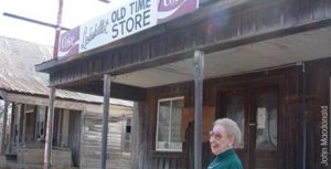 Mom at the Old Time Store in Lickskillet.